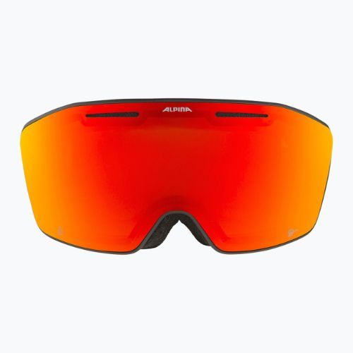 Ochelari de schi Alpina Nendaz Nendaz Q-Lite S2 negru/galben mat/roșu