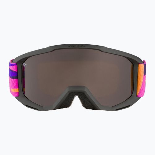 Ochelari de schi pentru copii Alpina Piney negru/roz mat/portocaliu