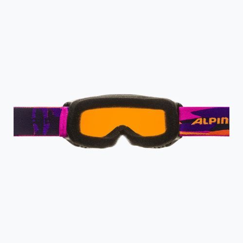 Ochelari de schi pentru copii Alpina Piney negru/roz mat/portocaliu