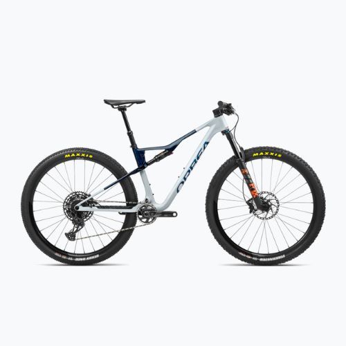 Orbea Oiz M20 2023 halo argintiu/albastru carbon view mountain bike
