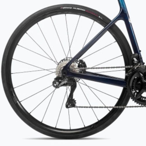Orbea Orca M20i Team 2023 albastru de carbon vedere / titan biciclete de drum rutier