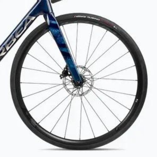 Orbea Orca Orca M31e Team 2023 albastru de vedere de carbon/titan biciclete de șosea