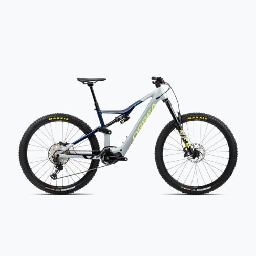 Bicicleta electrică Rise H10 42V 540Wh 2023 gri/albastru de lunetă