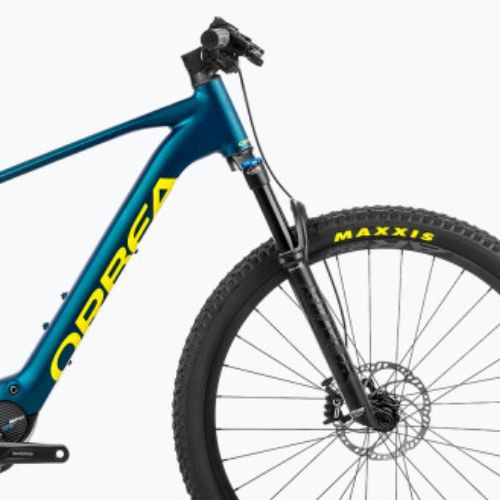 Bicicleta electrică Orbea Urrun 10 42V 540Wh 2023 borealis albastru / galben luminos