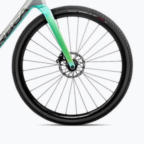 Orbea Terra Terra M31e Team 1X 2023 piatră de argint/gheață verde gravel bike