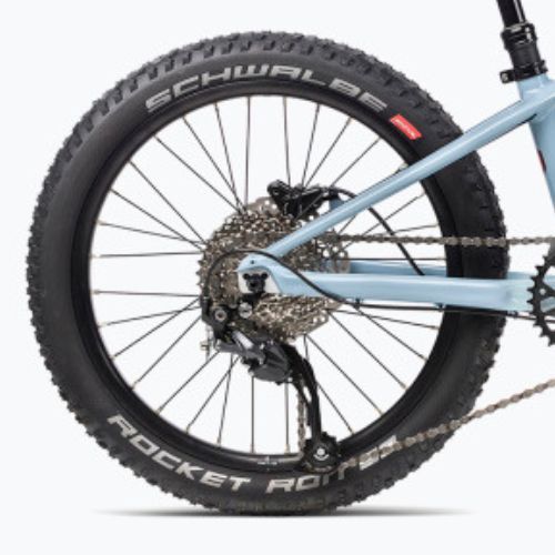 Bicicleta pentru copii Orbea Laufey 20 H20 2023 gri albăstrui/roșu aprins