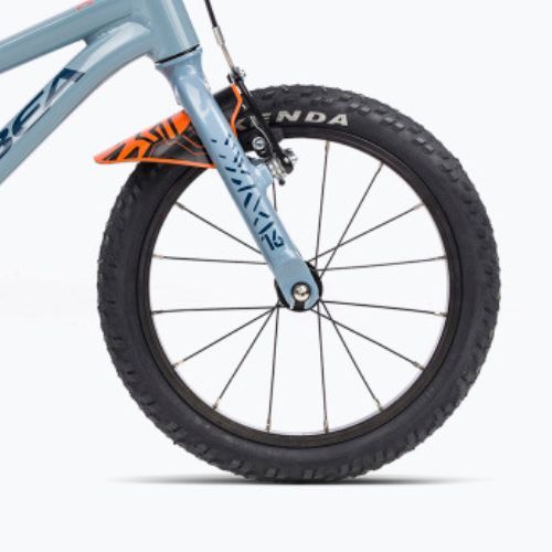 Orbea MX 16 2023 bicicletă pentru copii gri albăstrui/roșu aprins