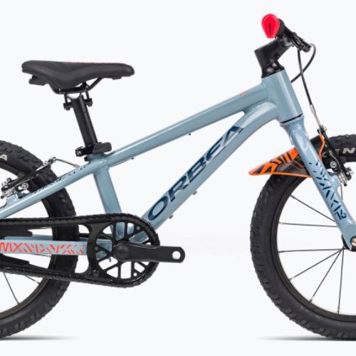 Orbea MX 16 2023 bicicletă pentru copii gri albăstrui/roșu aprins