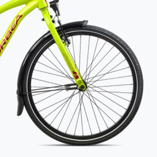 Bicicletă pentru copii Orbea MX 24 Park 2023 verde lime/roșu pepene roșu
