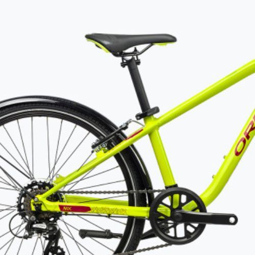 Bicicletă pentru copii Orbea MX 24 Park 2023 verde lime/roșu pepene roșu