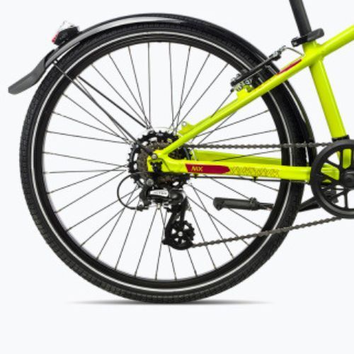Bicicletă pentru copii Orbea MX 24 Park 2023 verde lime/roșu pepene roșu