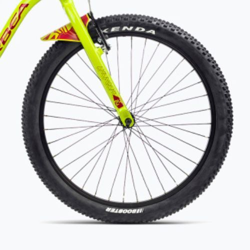Bicicletă pentru copii Orbea MX 24 Team 2023 verde lime/roșu pepene roșu