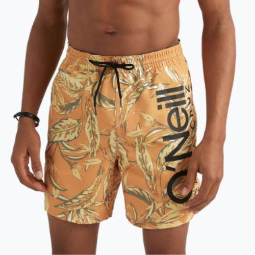 Pantaloni scurți de înot O'Neill Cali Floral 16'' pentru bărbați, cu flori tonale nugget
