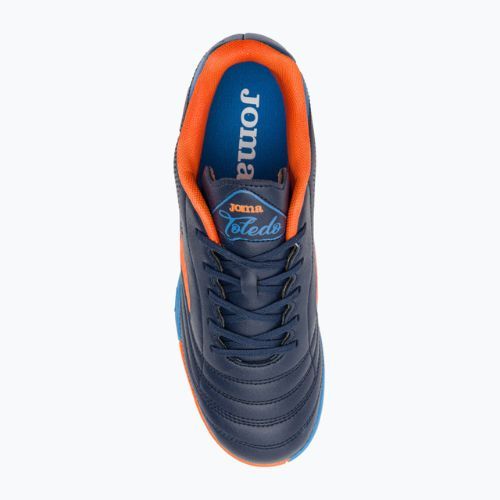 Ghete de fotbal pentru copii Joma Toledo Jr TF navy/orange