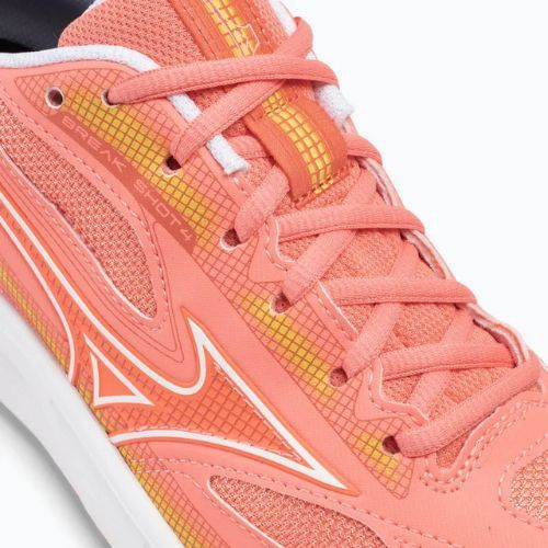 Pantofi de tenis pentru femei Mizuno Break Shot 4 AC candy coral / alb / fusion coral