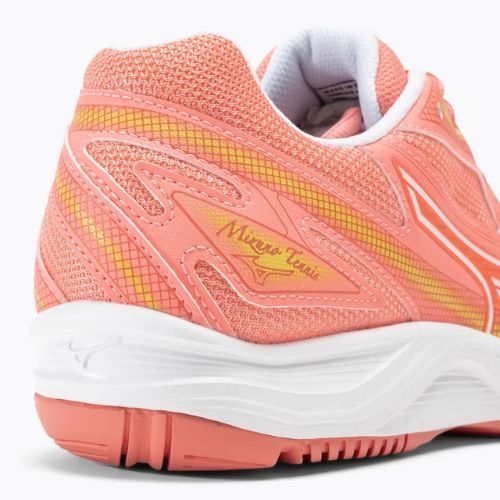 Pantofi de tenis pentru femei Mizuno Break Shot 4 AC candy coral / alb / fusion coral
