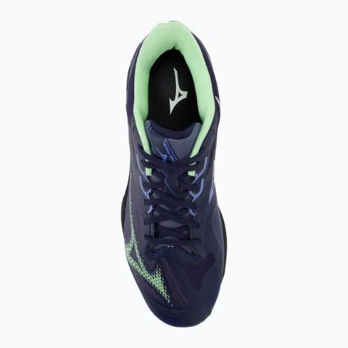 Pantofi bărbătești de padel Mizuno Wave Exceed Light 2 Padel albastru seara / verde patină / lolite