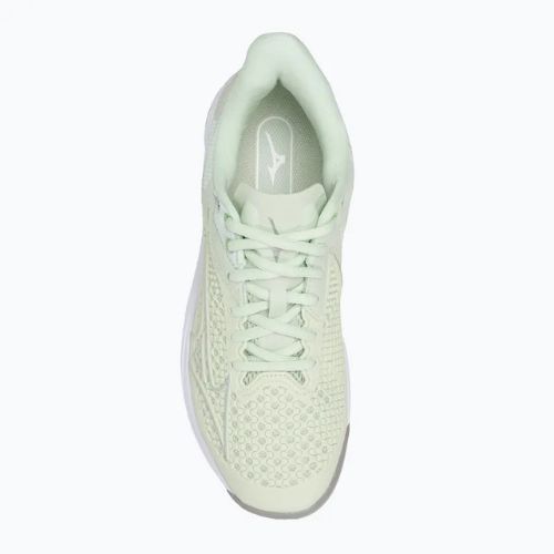 Pantofi de tenis pentru femei Mizuno Wave Exceed Tour 5 CC ambrozie / argintiu / verde techno