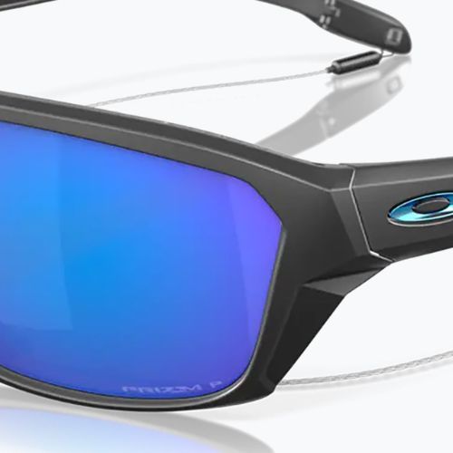 Ochelari de soare polarizați Oakley Split Shot negru mat/prizm sapphire safir mat