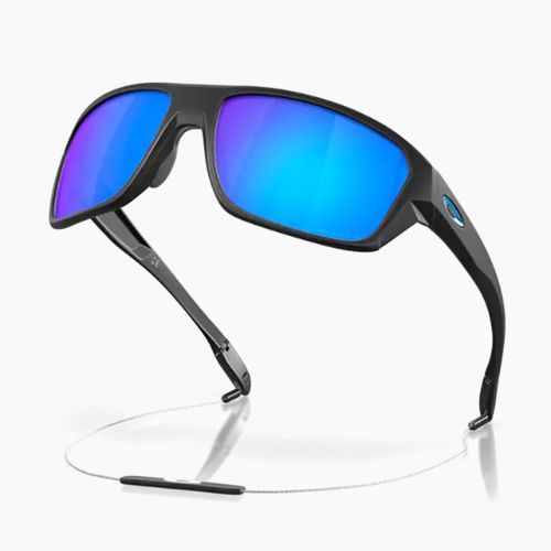 Ochelari de soare polarizați Oakley Split Shot negru mat/prizm sapphire safir mat