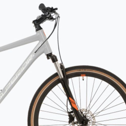 Superior RX 530 lucios gri/alb/portocaliu pentru biciclete cross