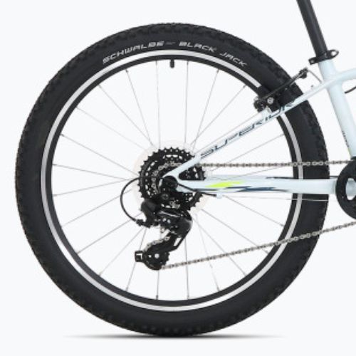 Bicicletă pentru copii Superior RACER XC 24 gloss alb/albastru/galben neon