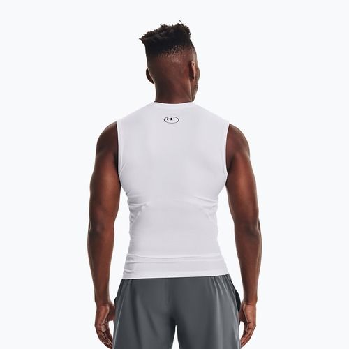 Pantaloni cu mânecă lungă de antrenament pentru bărbați Under Armour Ua HG Armour Comp LS alb/negru