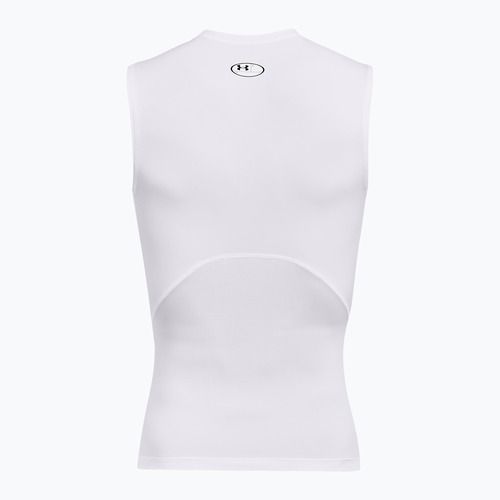 Pantaloni cu mânecă lungă de antrenament pentru bărbați Under Armour Ua HG Armour Comp LS alb/negru