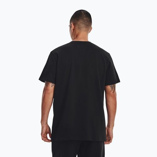 Tricou Under Armour Logo Emb Heavyweight pentru bărbați negru/alb