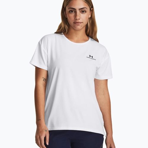 Under Armour Rush Energy 2.0 tricou de antrenament pentru femei, alb/negru