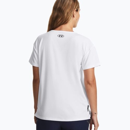 Under Armour Rush Energy 2.0 tricou de antrenament pentru femei, alb/negru