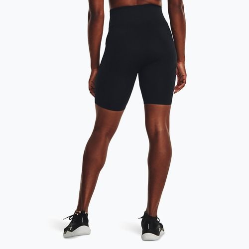 Under Armour Train Seamless pantaloni scurți de antrenament pentru femei, alb/negru