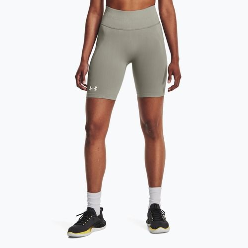 Pantaloni scurți de antrenament pentru femei Under Armour Train Seamless grove green/white pentru femei Under Armour Train Seamless grove green/white