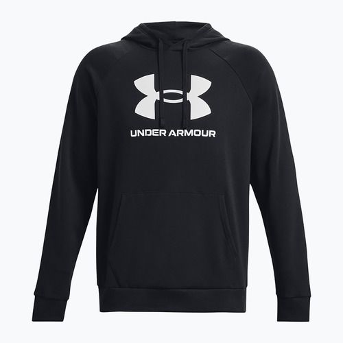 Hanorac Under Armour Rival Fleece Fleece Logo HD pentru bărbați, alb/negru