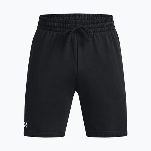 Pantaloni scurți de antrenament Under Armour Rival Fleece pentru bărbați negru/alb