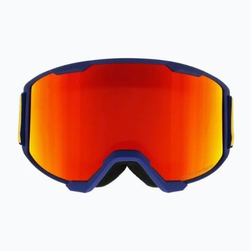 Ochelari de schi Red Bull SPECT Solo S2 mat albastru închis/albastru/maro/roșu/roșu cu oglindă roșie