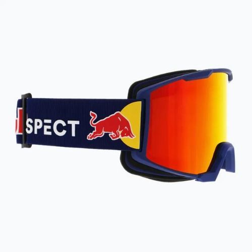 Ochelari de schi Red Bull SPECT Solo S2 mat albastru închis/albastru/maro/roșu/roșu cu oglindă roșie