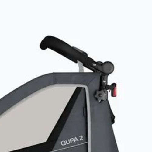 Remorcă pentru biciclete Qeridoo Qupa 2 gri