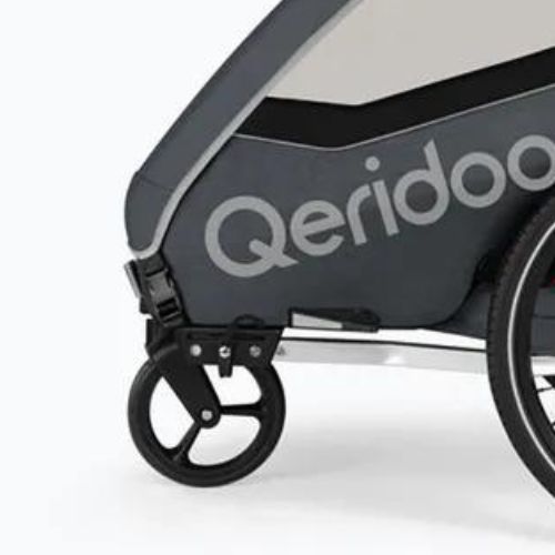 Remorcă pentru biciclete Qeridoo Qupa 2 gri