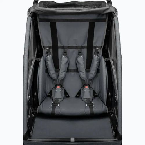 Remorcă pentru biciclete Qeridoo Qupa 2 gri