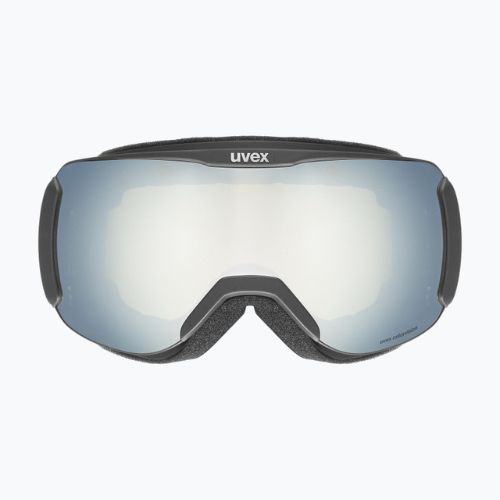 UVEX Downhill 2100 CV ochelari de schi negru mat/alb cu oglindă/verde colorvision