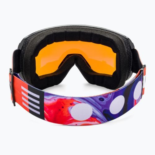 UVEX Downhill 2100 CV S2 ochelari de schi negru lucios/oglindă stacojie/colorvision portocaliu