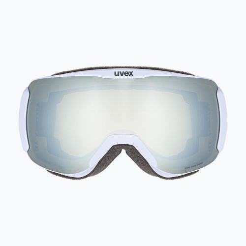 Ochelari de schi pentru femei UVEX Downhill 2100 CV WE S2 albastru arctic mat/albastru mat/alb cu oglindă/verde colorvision