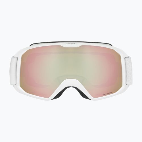 UVEX Xcitd CV S2 ochelari de schi alb mat/roz de groază/colorvision verde