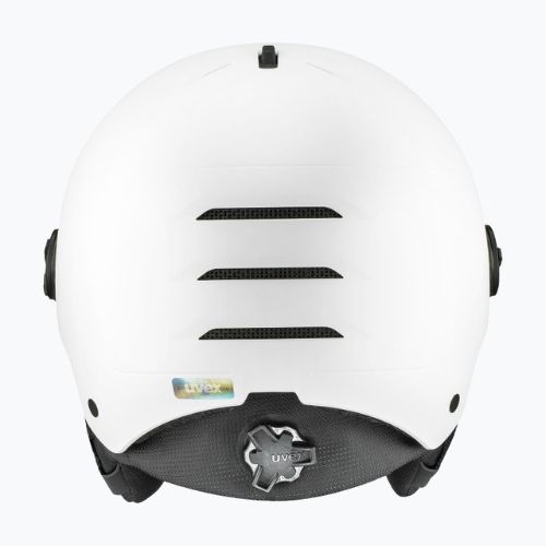 Cască de schi UVEX Wanted Visor Pro V alb mat/variomatc smoke