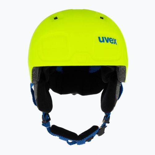 Cască de schi pentru copii UVEX Manic Pro galben neon