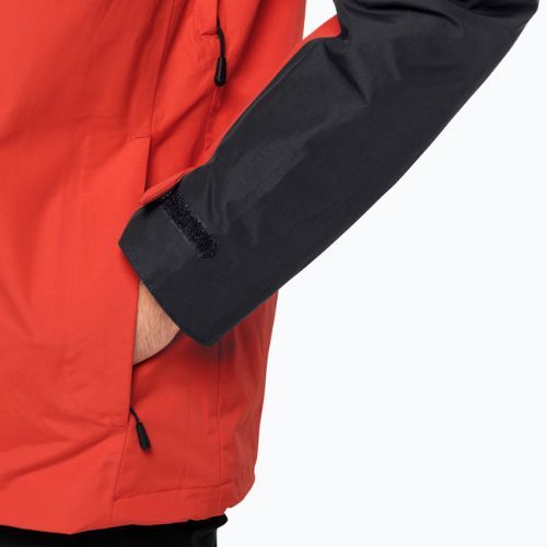 Jack Wolfskin jachetă de ploaie Jasper 3in1 roșu puternic pentru bărbați Jack Wolfskin