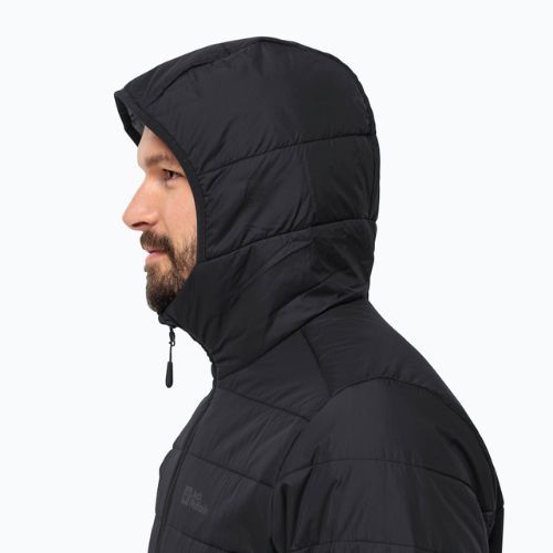 Jack Wolfskin jacheta de bărbați în jos Lapawa Ins Hoody negru