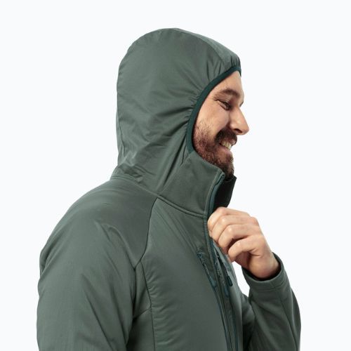 Jack Wolfskin jachetă de puf pentru bărbați Alpgrat Pro Ins Fz hedge green