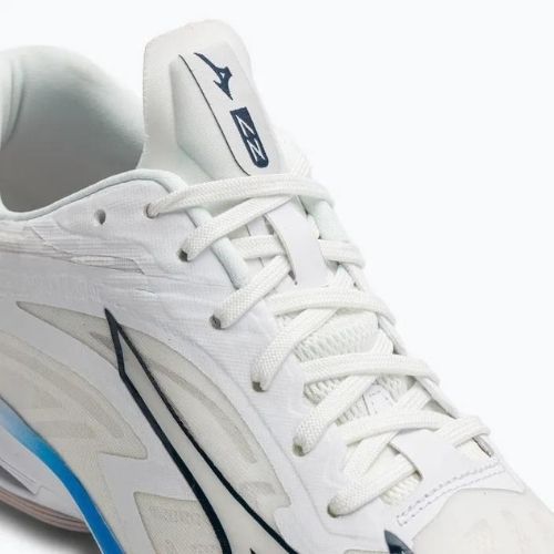 Pantofi de volei pentru bărbați Mizuno Wave Lightning Z7 alb netăiat/albastru de lună/albastru de pace